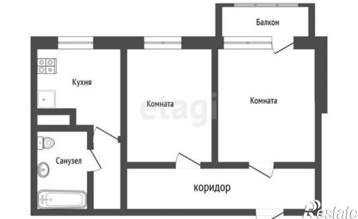 2-комн квартира ул Костюкова, 63,  д. 63