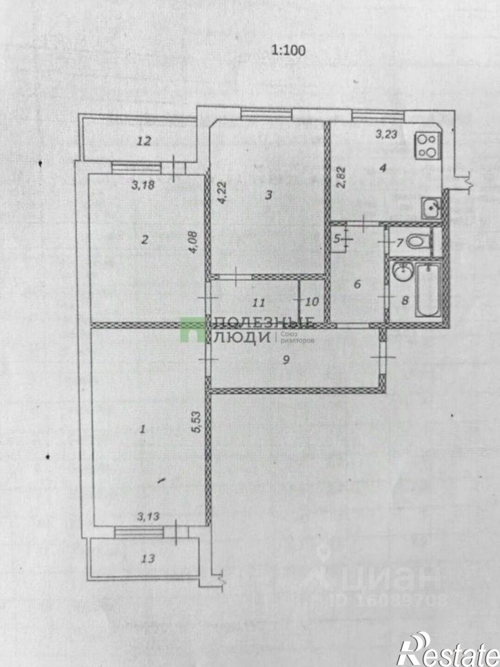 3-комн квартира ул Чехова, 7,  д. 7
