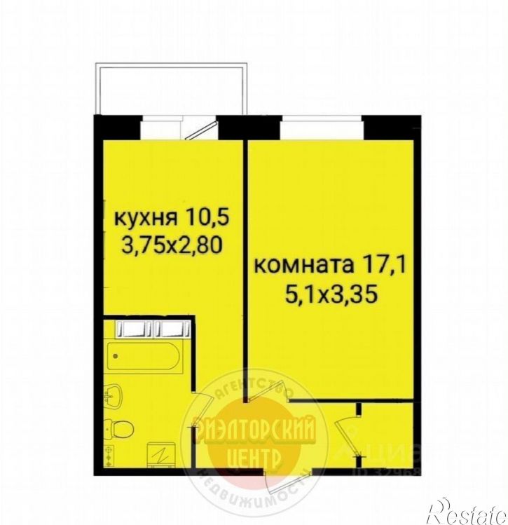 1-комн квартира ул Есенина, 8,  д. 8
