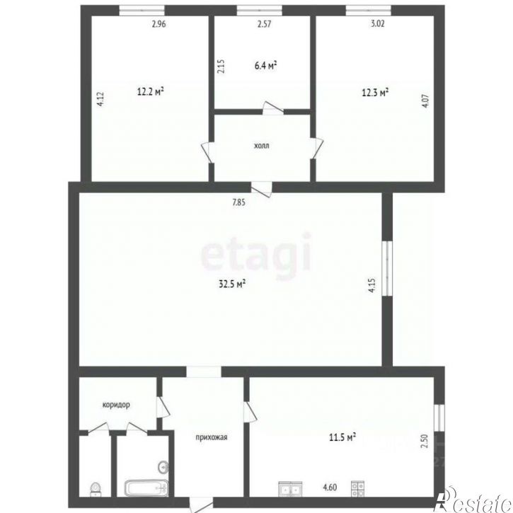 4-комн квартира ул Толстого, 50,  д. 50
