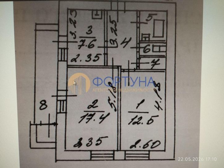 2-комн квартира Преображенская ул, 5
