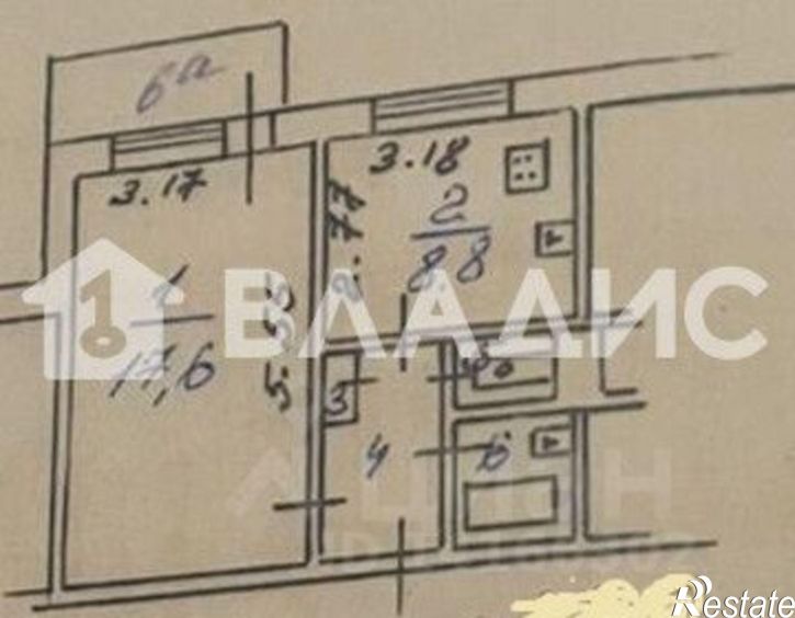 1-комн квартира ул Губкина, 39,  д. 39