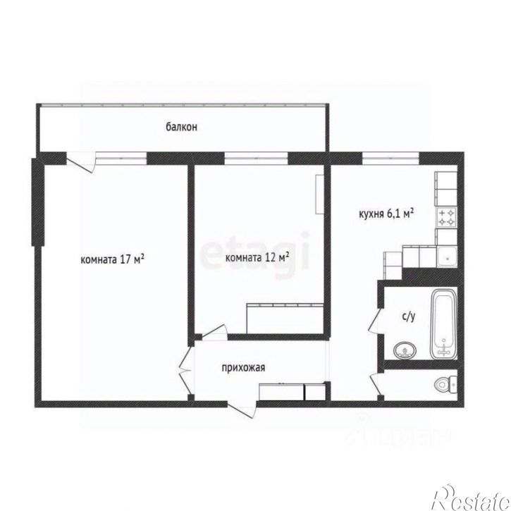 2-комн квартира ул Садовая, 30,  д. 30
