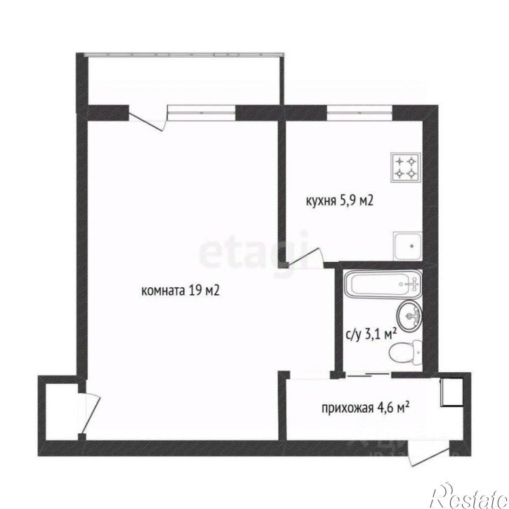 1-комн квартира ул Шершнева, 17,  д. 17