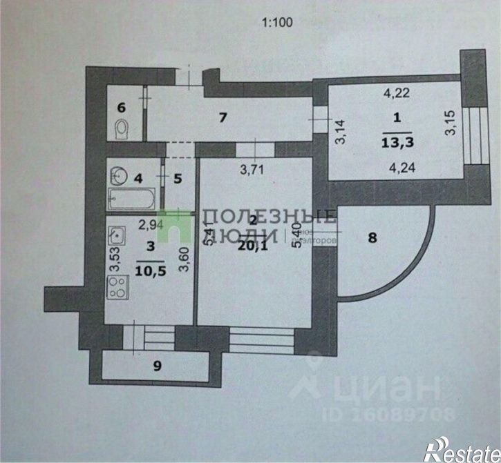 2-комн квартира улица Щорса, 45К,  д. 45К