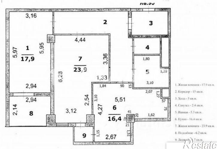 2-комн квартира Садовая улица, 3А,  д. 3А