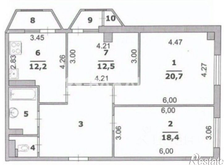 2-комн квартира Гражданский пр-кт, 36,  д. 36