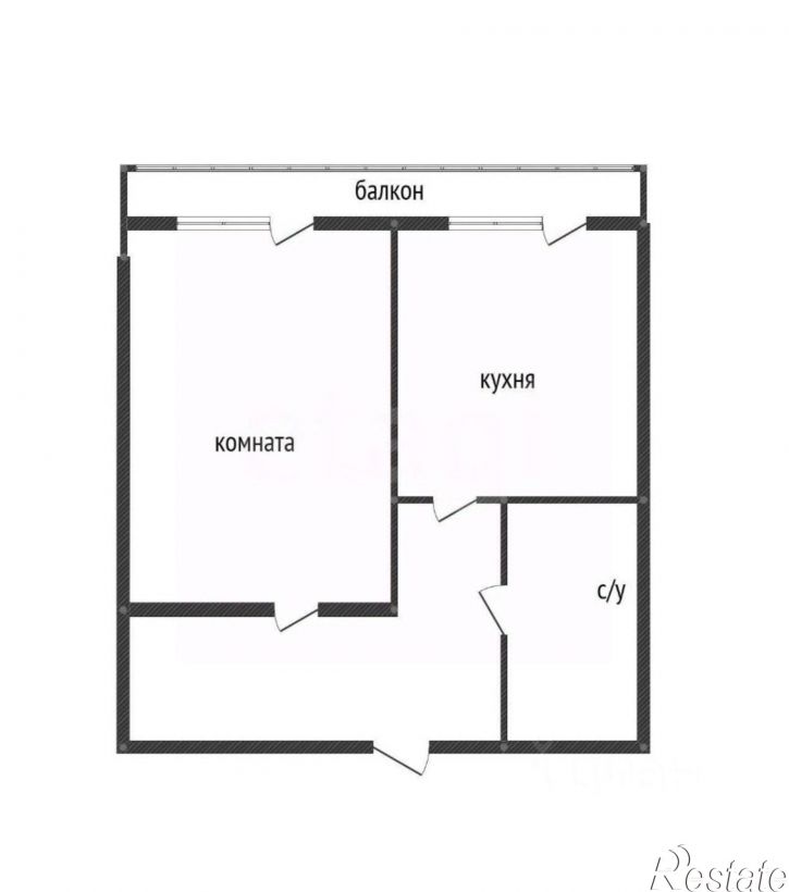 1-комн квартира улица Конева, 17,  д. 17