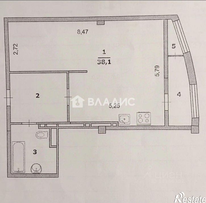 1-комн квартира Народный бульвар, 3А,  д. 3А