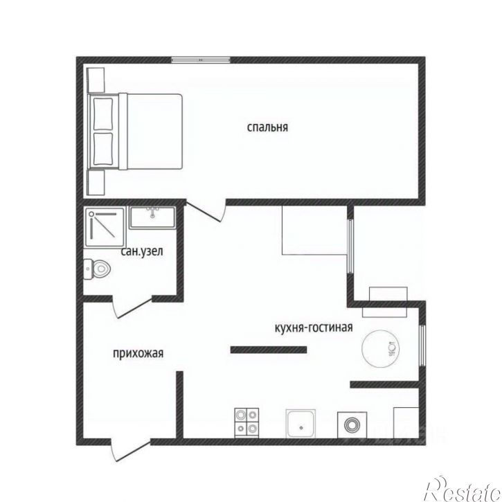 2-комн квартира ул Каштановая, 12,  д. 12