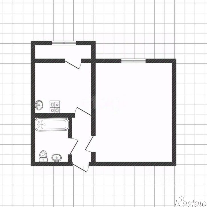 1-комн квартира улица Губкина, 44В,  д. 44В