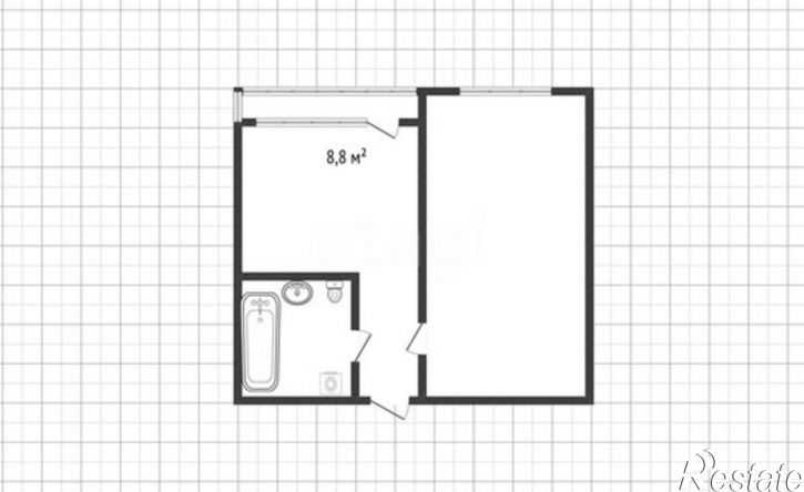 1-комн квартира улица Щорса, 8М к1,  д. 8М к1