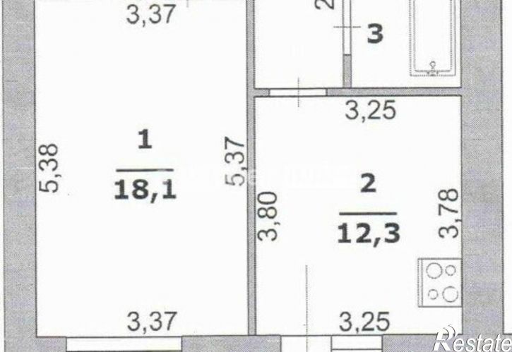 1-комн квартира улица Щорса, 55,  д. 55