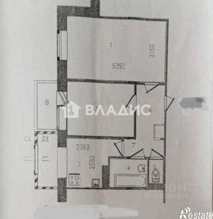 2-комн квартира улица Губкина, 21,  д. 21