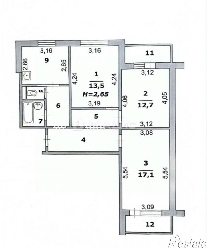 3-комн квартира улица Щорса, 45А,  д. 45А