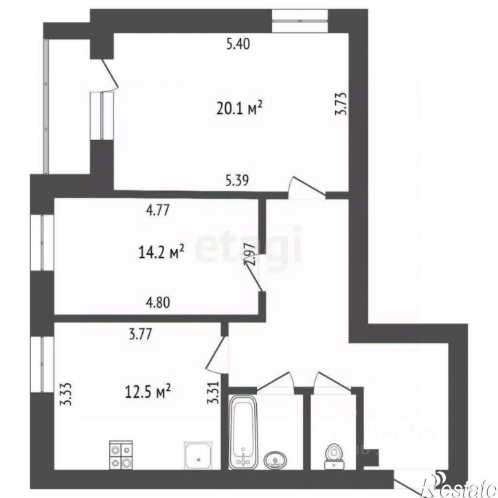 2-комн квартира бульвар Юности, 31,  д. 31