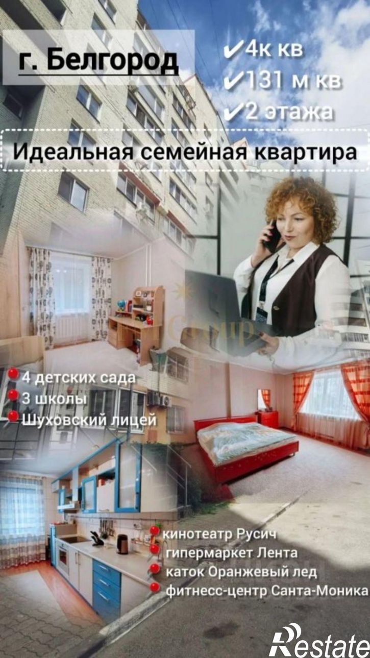 4-комн квартира улица Губкина, 16Б,  д. 16Б