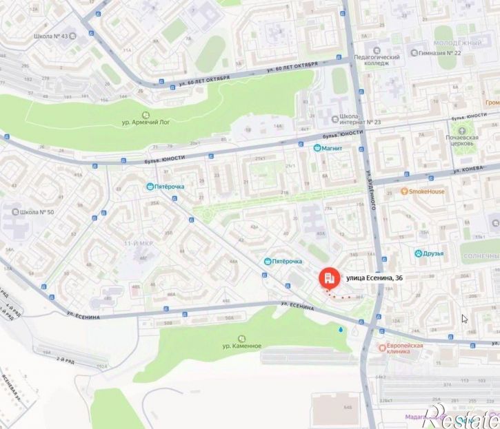 2-комн квартира улица Есенина, 36,  д. 36