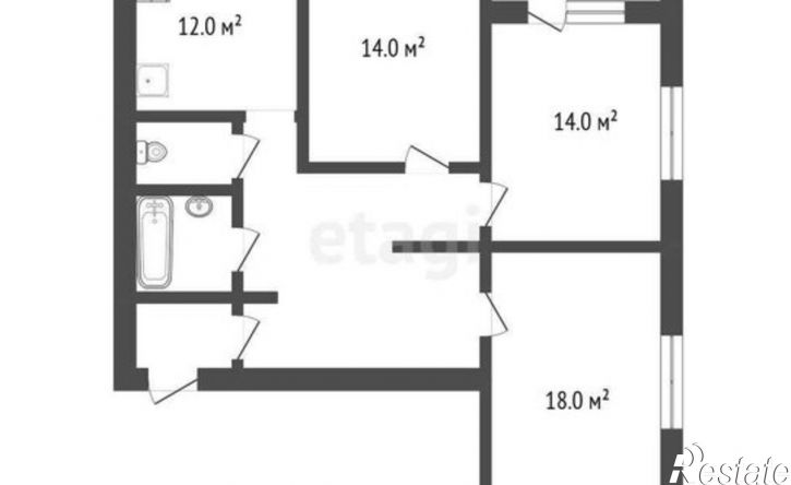 3-комн квартира улица 5 Августа, 33,  д. 33