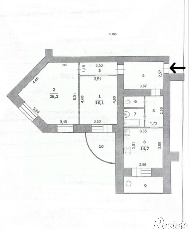 2-комн квартира б-р Юности, 41,  д. 41