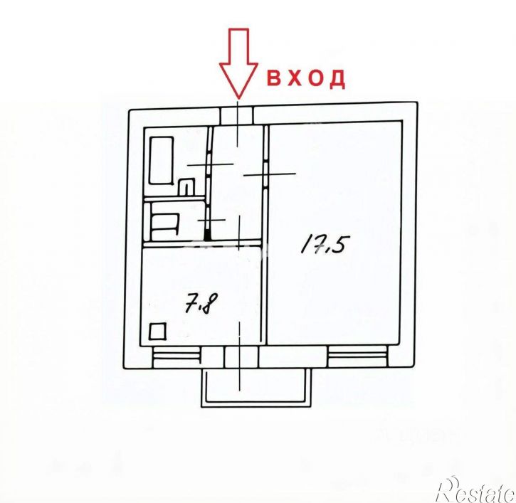 1-комн квартира улица Щорса, 39А,  д. 39А
