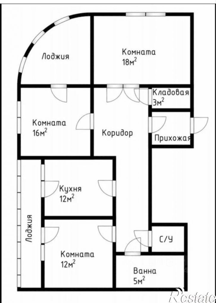 3-комн квартира ул Королева, 6,  д. 6