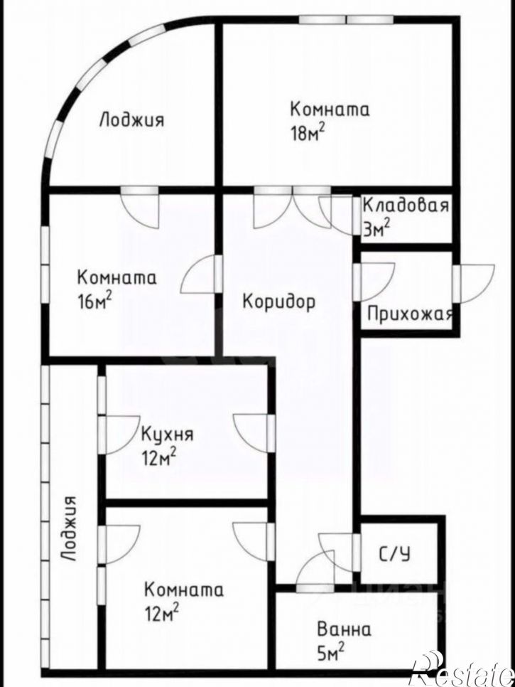 3-комн квартира ул Королева, 6,  д. 6