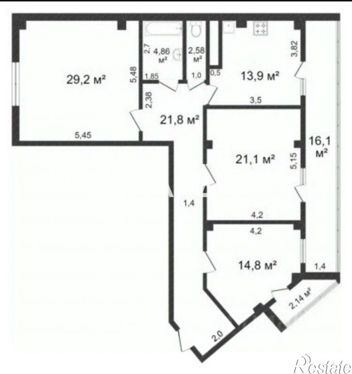 3-комн квартира б-р 1 Салюта, 6в,  д. 6в