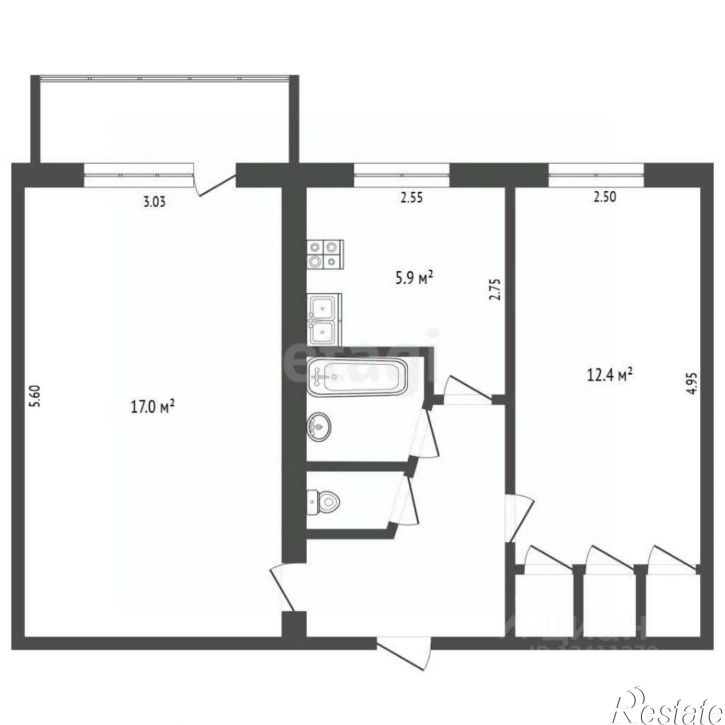 2-комн квартира ул Белгородского полка, 33,  д. 33