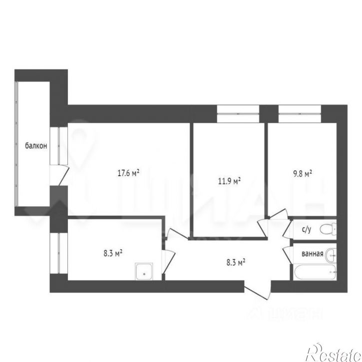 3-комн квартира ул Садовая, 120,  д. 120