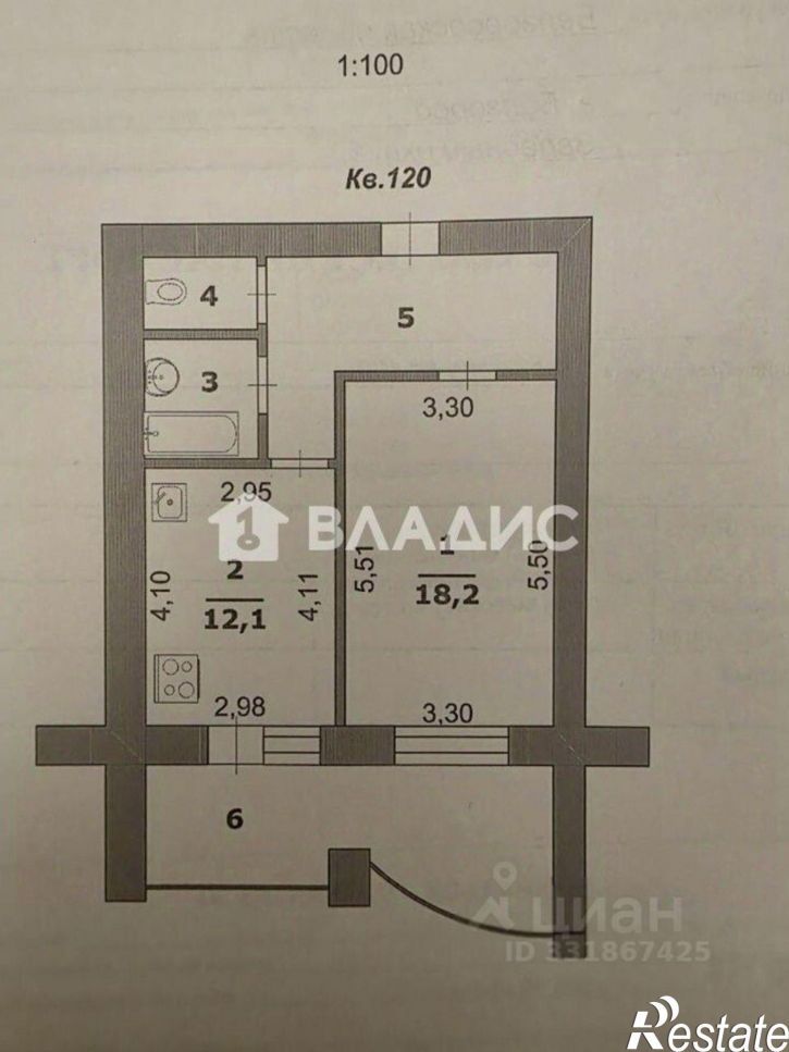 1-комн квартира Белгород, бульвар Юности, 33