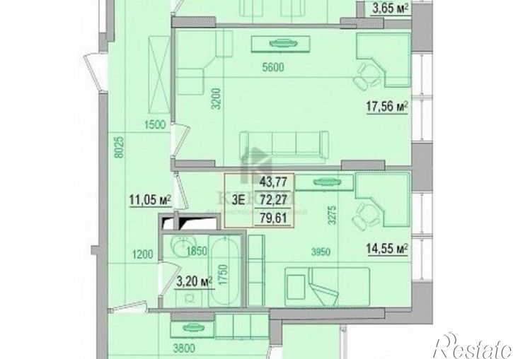 3-комн квартира ул Щорса, 37в,  д. 37в