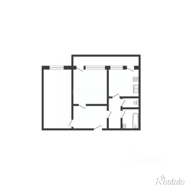 2-комн квартира ул Есенина, 44а,  д. 44а