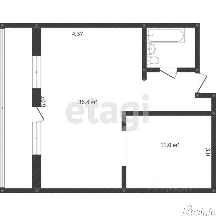 2-комн квартира ул Лермонтова, 19а,  д. 19а