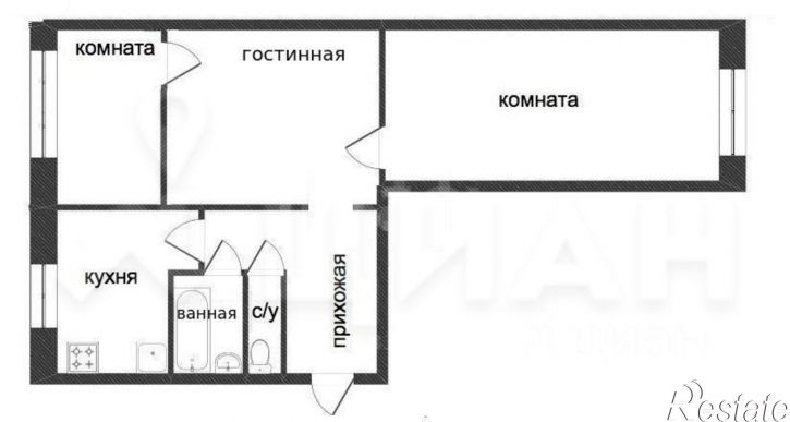 2-комн квартира ул Мичурина, 17,  д. 17