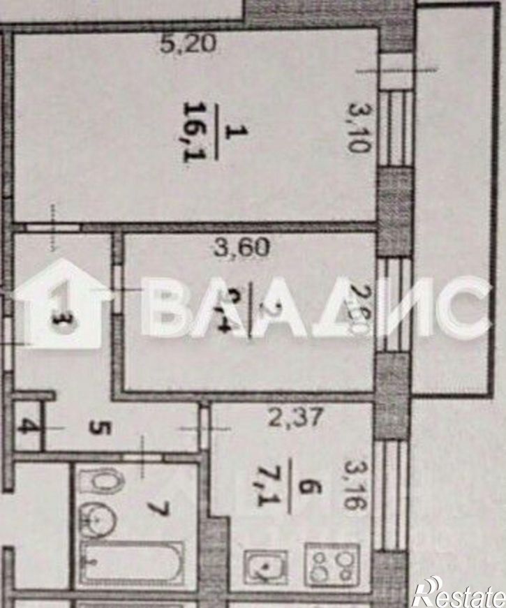 2-комн квартира ул Губкина, 17,  д. 17