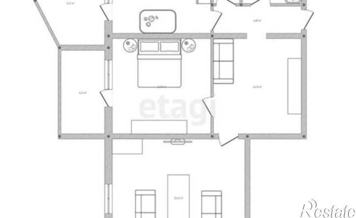 2-комн квартира ул Пушкина, 55,  д. 55