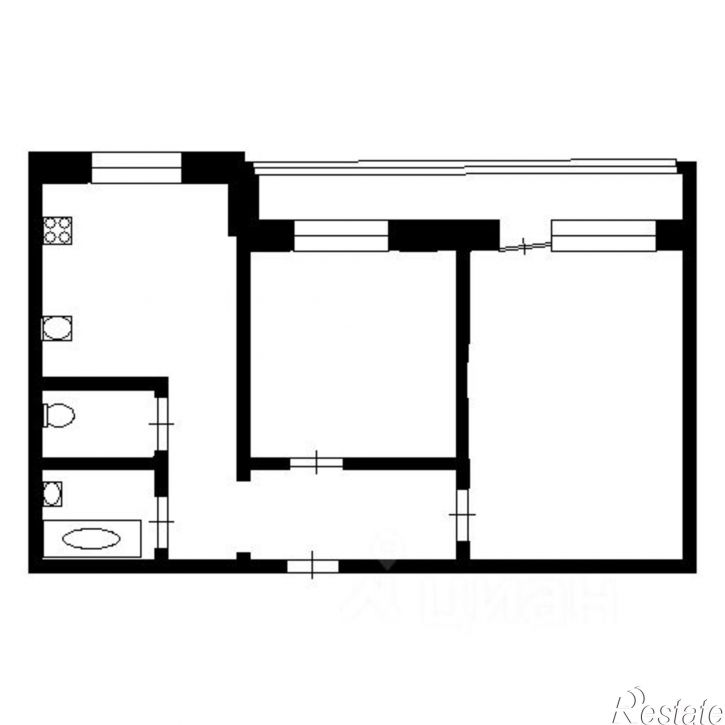 2-комн квартира ул Октябрьская, 80,  д. 80
