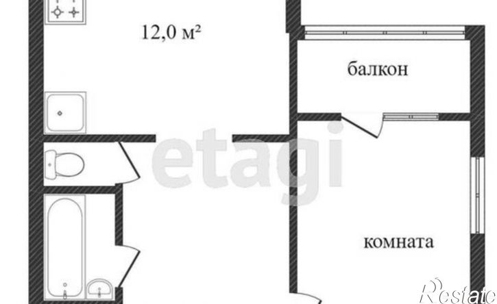 1-комн квартира ул 5 Августа, 33,  д. 33