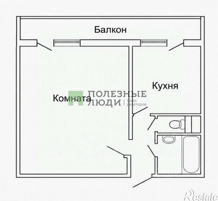 1-комн квартира ул Есенина, 36,  д. 36