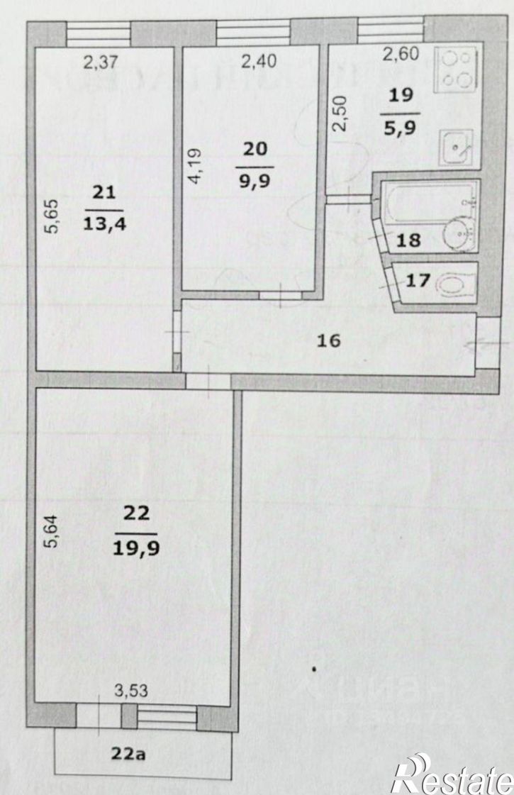 3-комн квартира пр-кт Б.Хмельницкого, 146,  д. 146