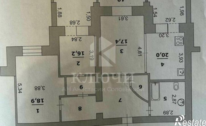 3-комн квартира Народный б-р, 34,  д. 34