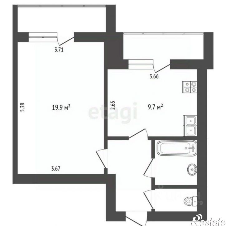 1-комн квартира ул Щорса, 45к,  д. 45к
