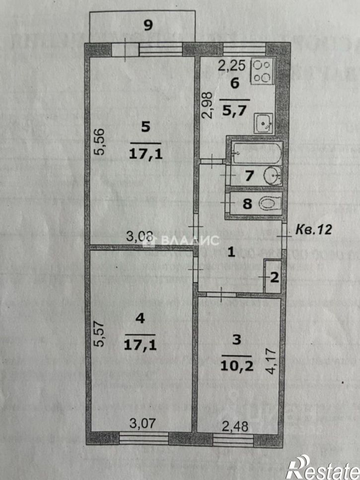 3-комн квартира Народный б-р, 63а,  д. 63а