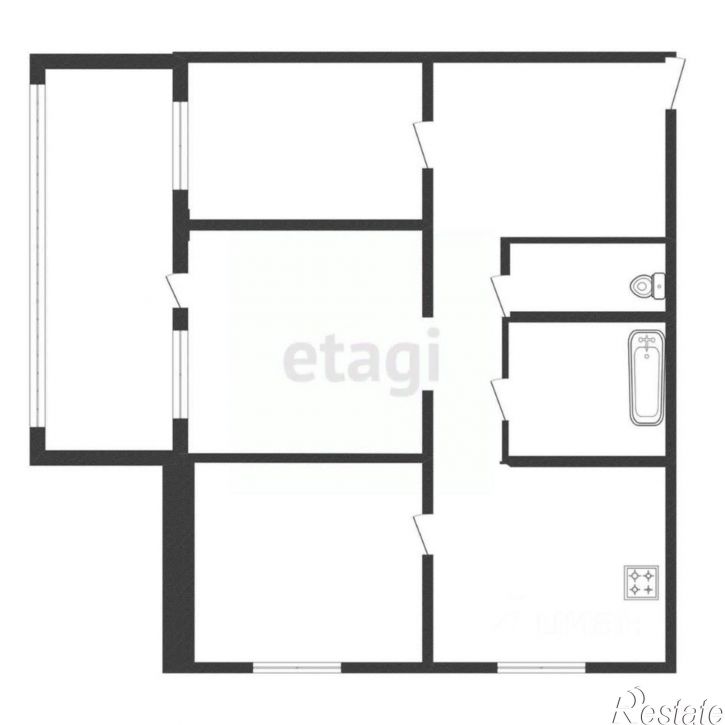 3-комн квартира ул Костюкова, 32,  д. 32