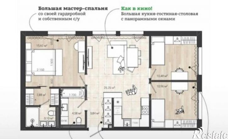 3-комн квартира ул Донецкая, 79,  д. 79