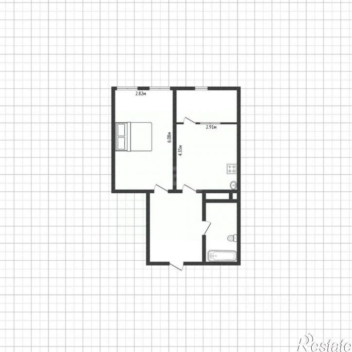 1-комн квартира ул Щорса, 8м,  д. 8м