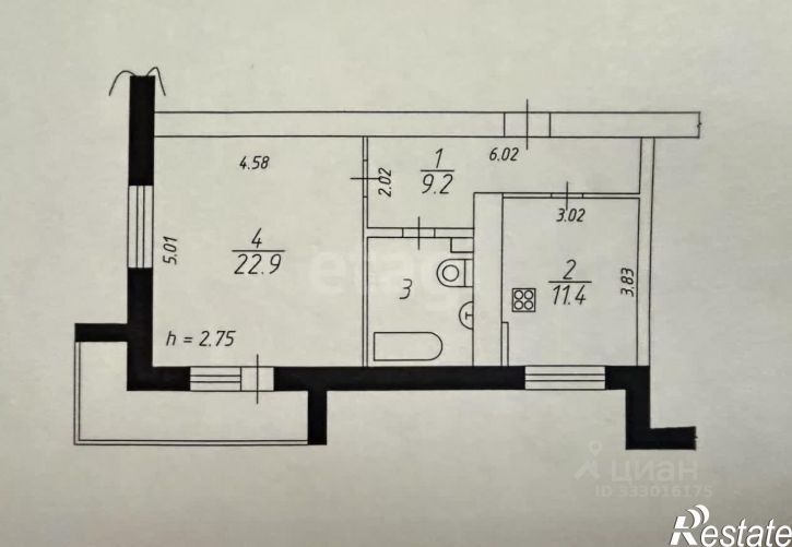 1-комн квартира ул Николая Чумичова, 129,  д. 129