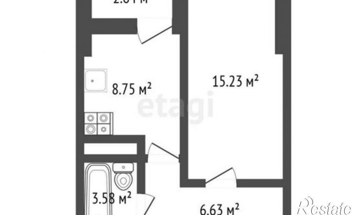 1-комн квартира улица Щорса, 8М к2,  д. 8М к2