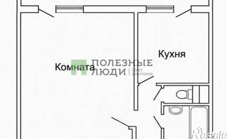 1-комн квартира Белгород, улица Есенина, 36